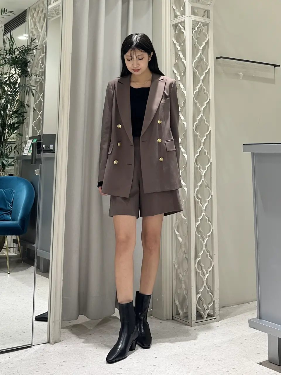  桃子 コーディネート画像