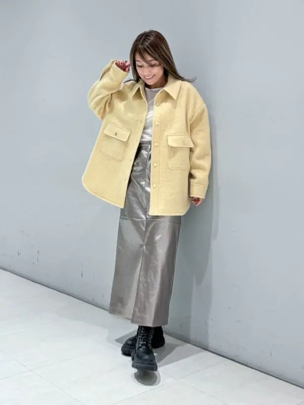 ダイアグラム グレースコンチネンタル 24AW ウールオーバーシャツ 長袖 36