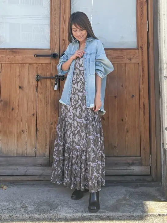 ORIGINATED IN GRACE CONTINENTAL yukimi yonee コーディネート画像