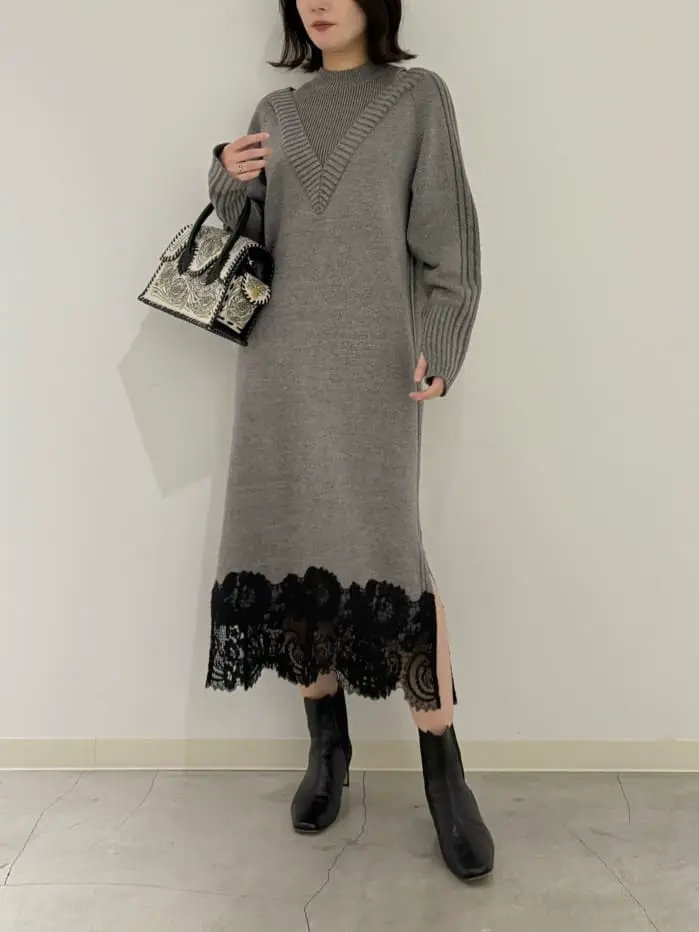【極美品】グレースコンチネンタル クロスドレープワンピース 未使用タグ付き 36 極美品】グレースコンチネンタル クロスドレープワンピース 未