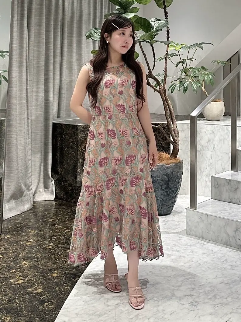 フラワー刺繍チュールドレス / GRACE CONTINENTAL | GRACE