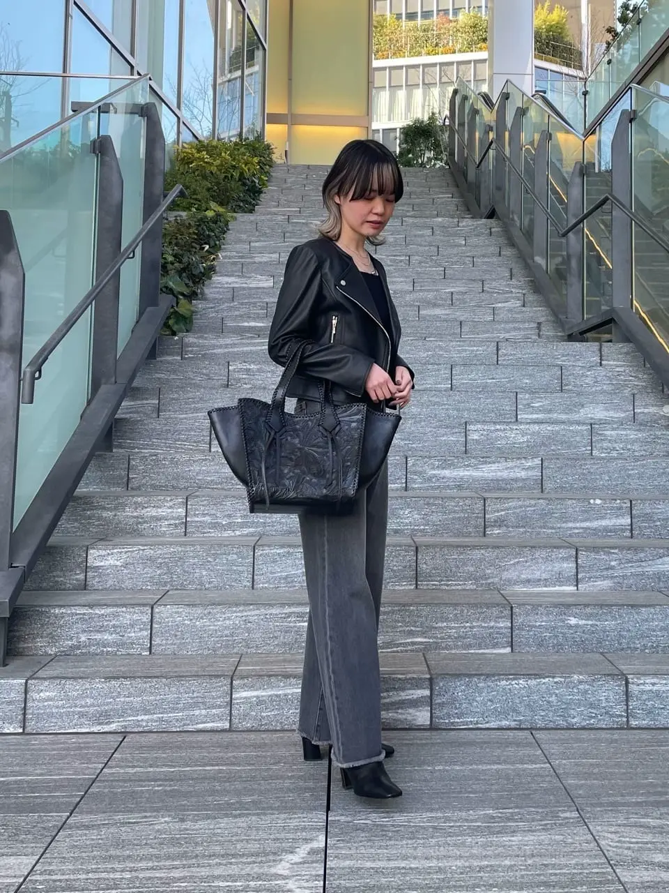 カービングバッグ3点とパーカー Stitch tote bag / GRACE CONTINENTAL | GRACE CONTINENTAL