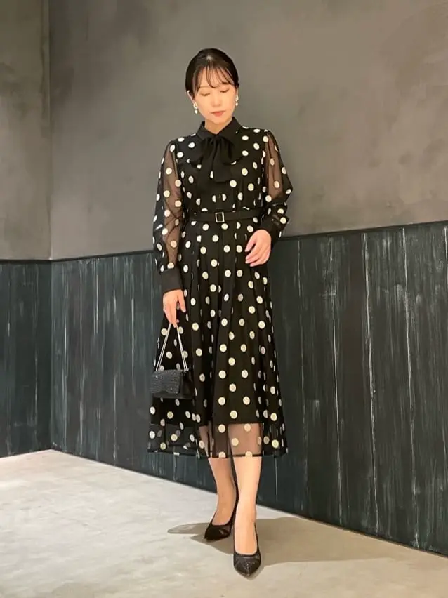 ラメドット刺繍ドレス / GRACE CONTINENTAL | GRACE CONTINENTAL