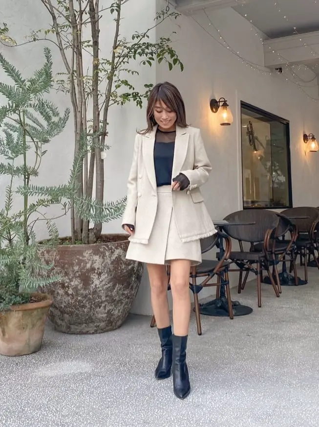 ORIGINATED IN GRACE CONTINENTAL yukimi yonee コーディネート画像