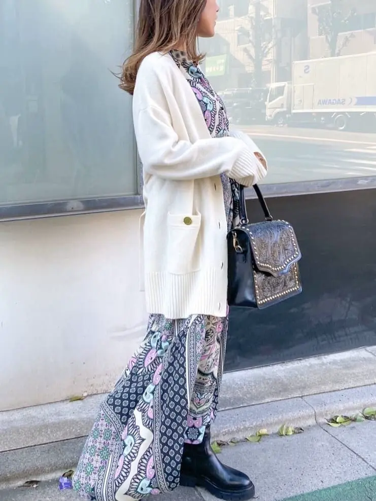 ORIGINATED IN GRACE CONTINENTAL yukimi yonee コーディネート画像