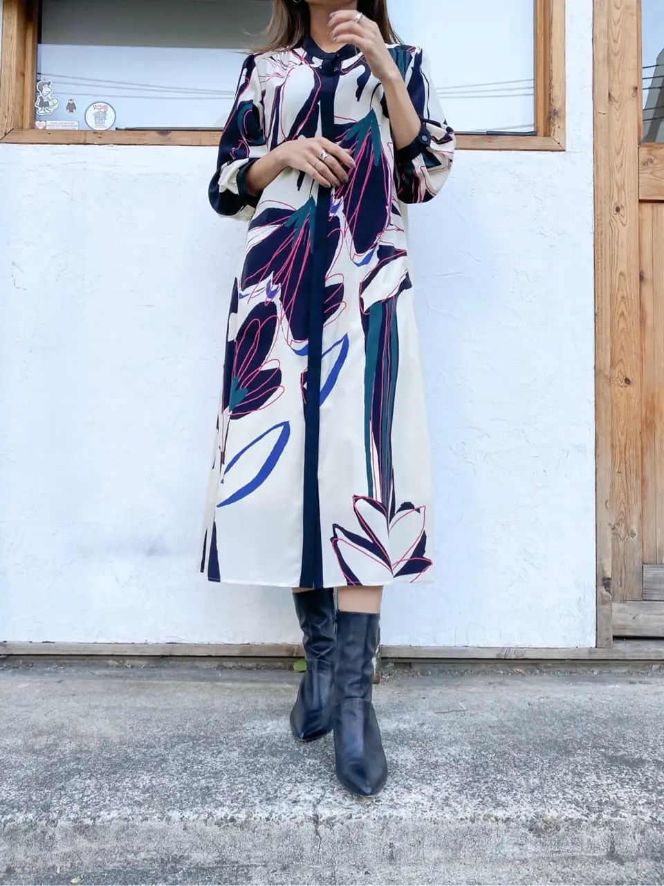 ORIGINATED IN GRACE CONTINENTAL yukimi yonee コーディネート画像