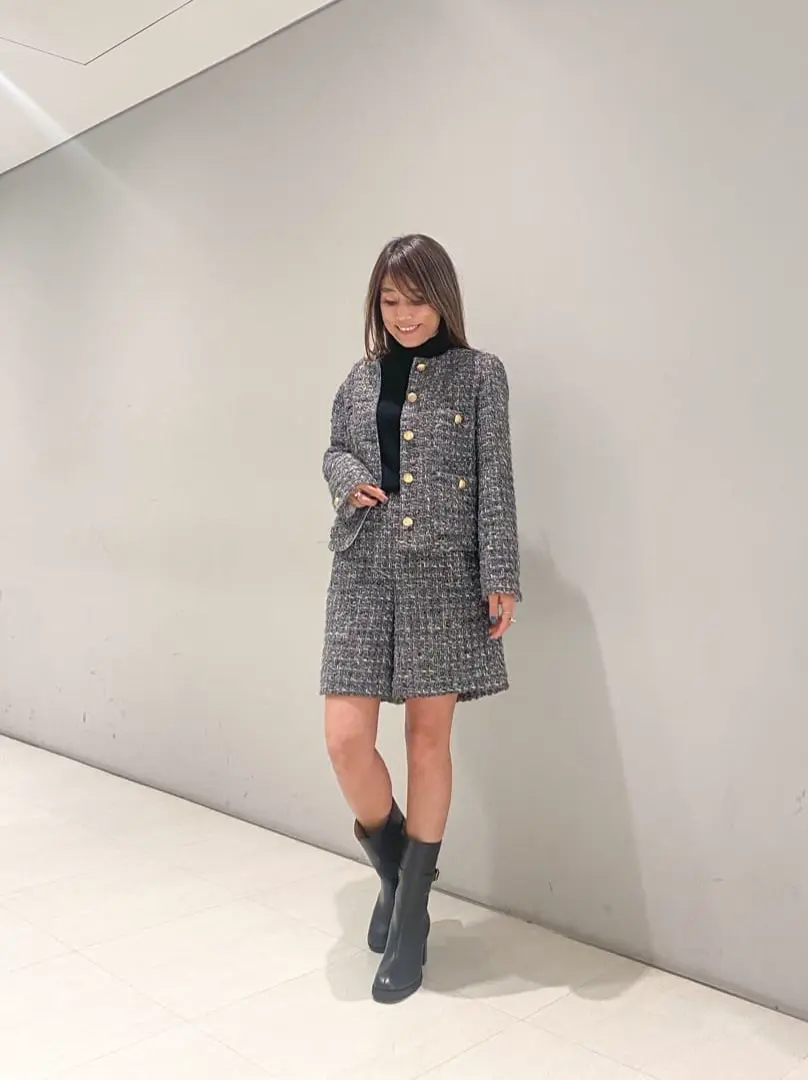 GRACE CONTINENTAL マルチツイードジャケットマルチツイード マルチヤーンツイードジャケット / GRACE CONTINENTAL | GRACE