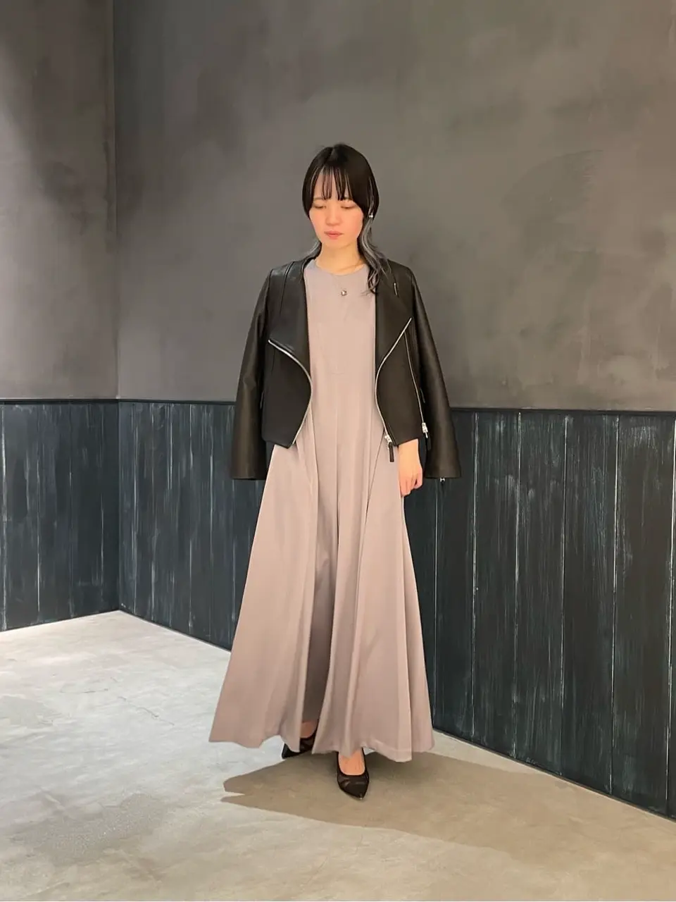 ella selectshop ボンディングジレ グレー ella selectshop ボンディングジレ グレー