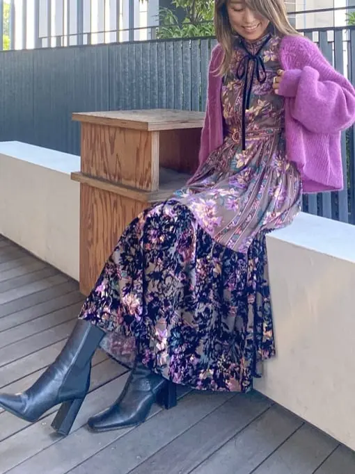 ORIGINATED IN GRACE CONTINENTAL yukimi yonee コーディネート画像