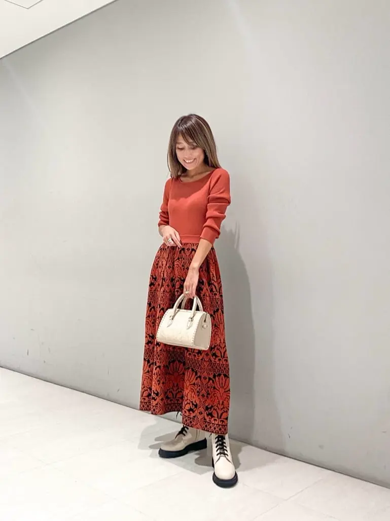 グレースコンチネンタル フラワープリーツニットワンピース ブラック 黒 フラワープリーツニットワンピース / GRACE CONTINENTAL | GRACE