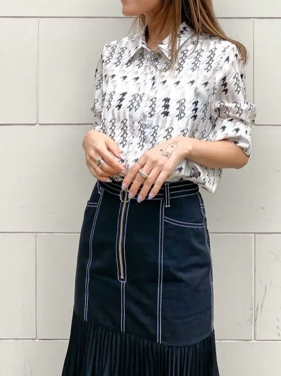 ORIGINATED IN GRACE CONTINENTAL yukimi yonee コーディネート画像