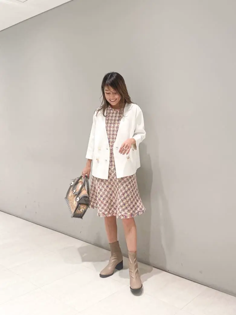 GRACE CONTINENTAL ツイードフレアワンピース ツイードフレアワンピース / GRACE CONTINENTAL | GRACE