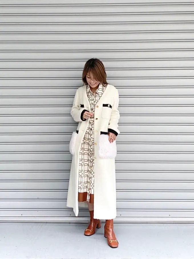 ORIGINATED IN GRACE CONTINENTAL yukimi yonee コーディネート画像