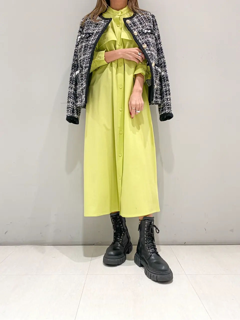 ORIGINATED IN GRACE CONTINENTAL yukimi yonee コーディネート画像