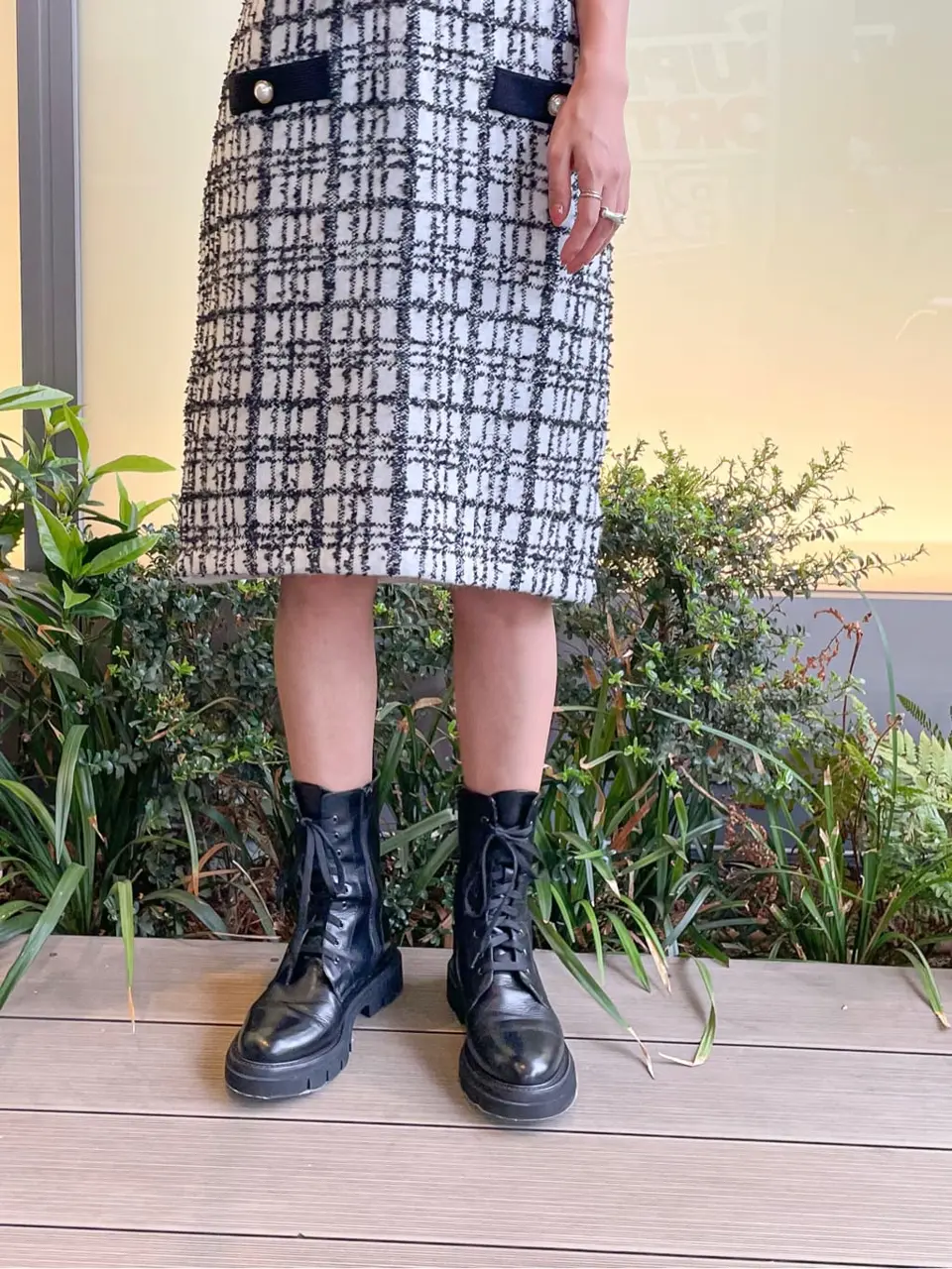 ORIGINATED IN GRACE CONTINENTAL yukimi yonee コーディネート画像