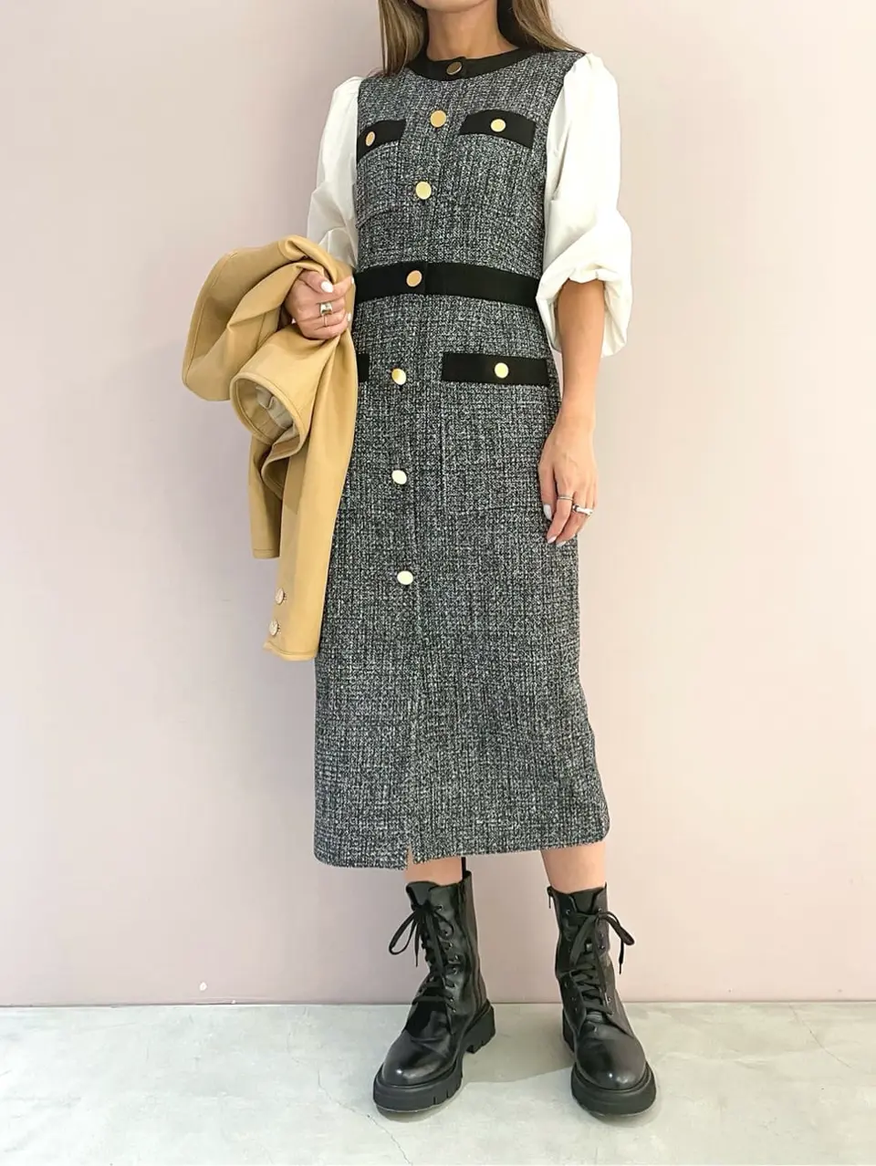 ORIGINATED IN GRACE CONTINENTAL yukimi yonee コーディネート画像