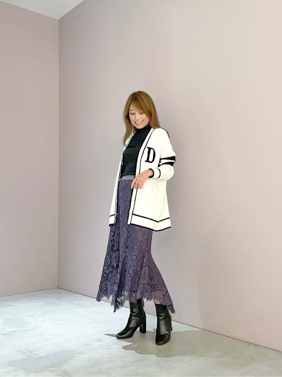 ORIGINATED IN GRACE CONTINENTAL yukimi yonee コーディネート画像