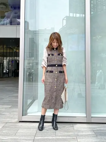 ORIGINATED IN GRACE CONTINENTAL yukimi yonee コーディネート画像