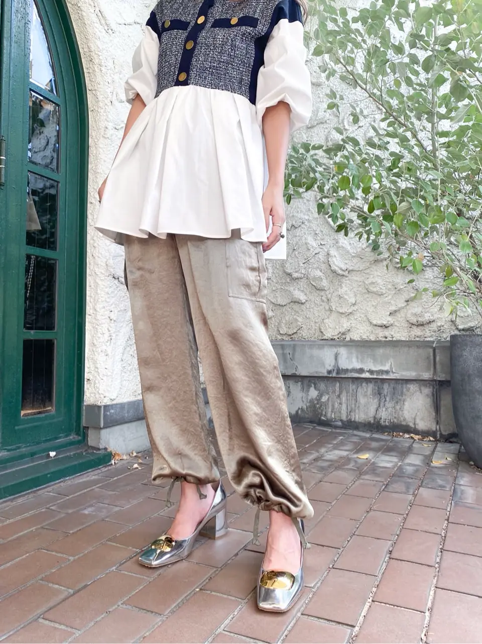 ORIGINATED IN GRACE CONTINENTAL yukimi yonee コーディネート画像