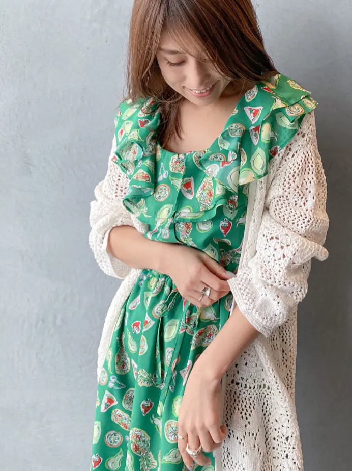 ORIGINATED IN GRACE CONTINENTAL yukimi yonee コーディネート画像