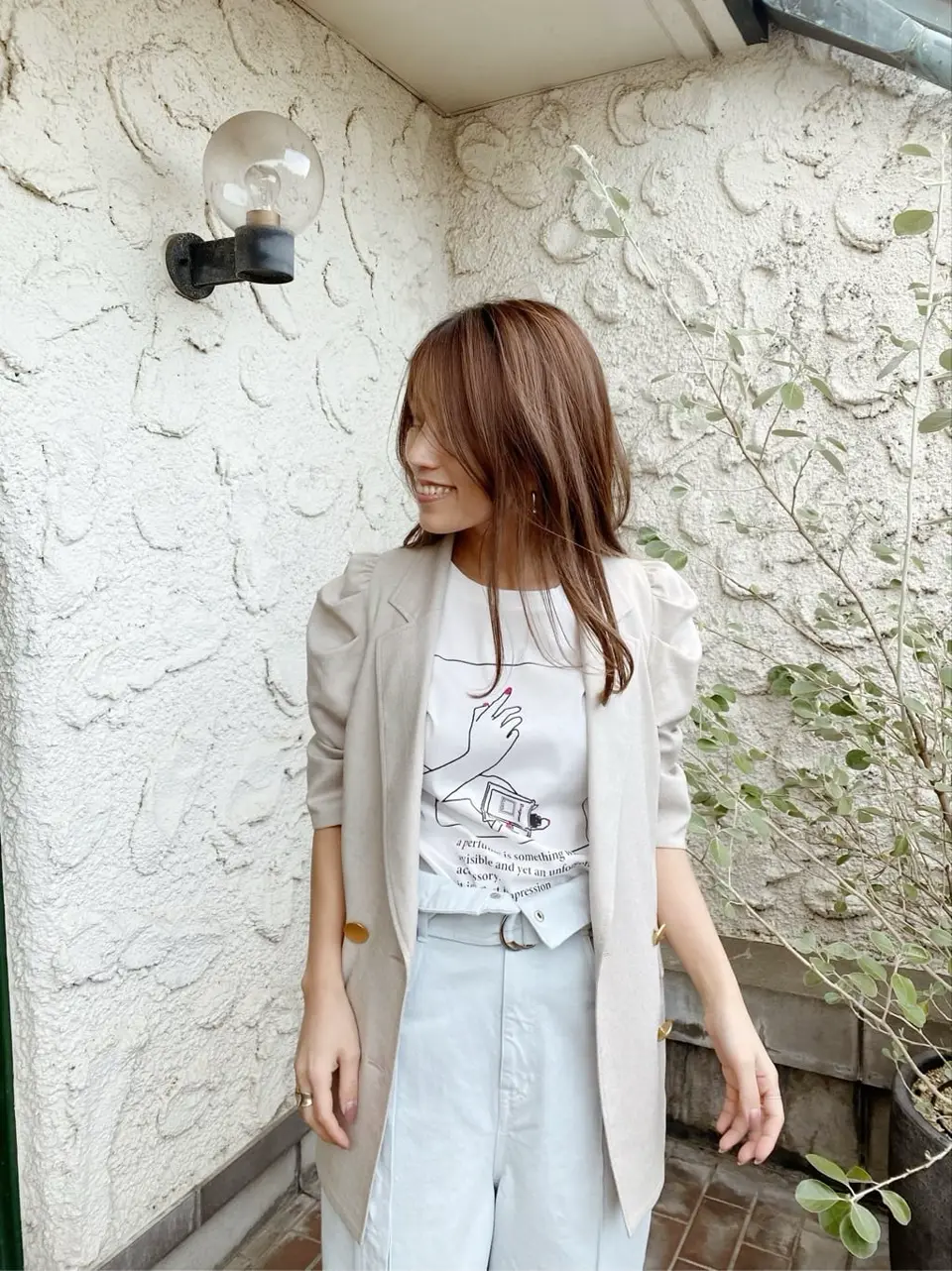 ORIGINATED IN GRACE CONTINENTAL yukimi yonee コーディネート画像