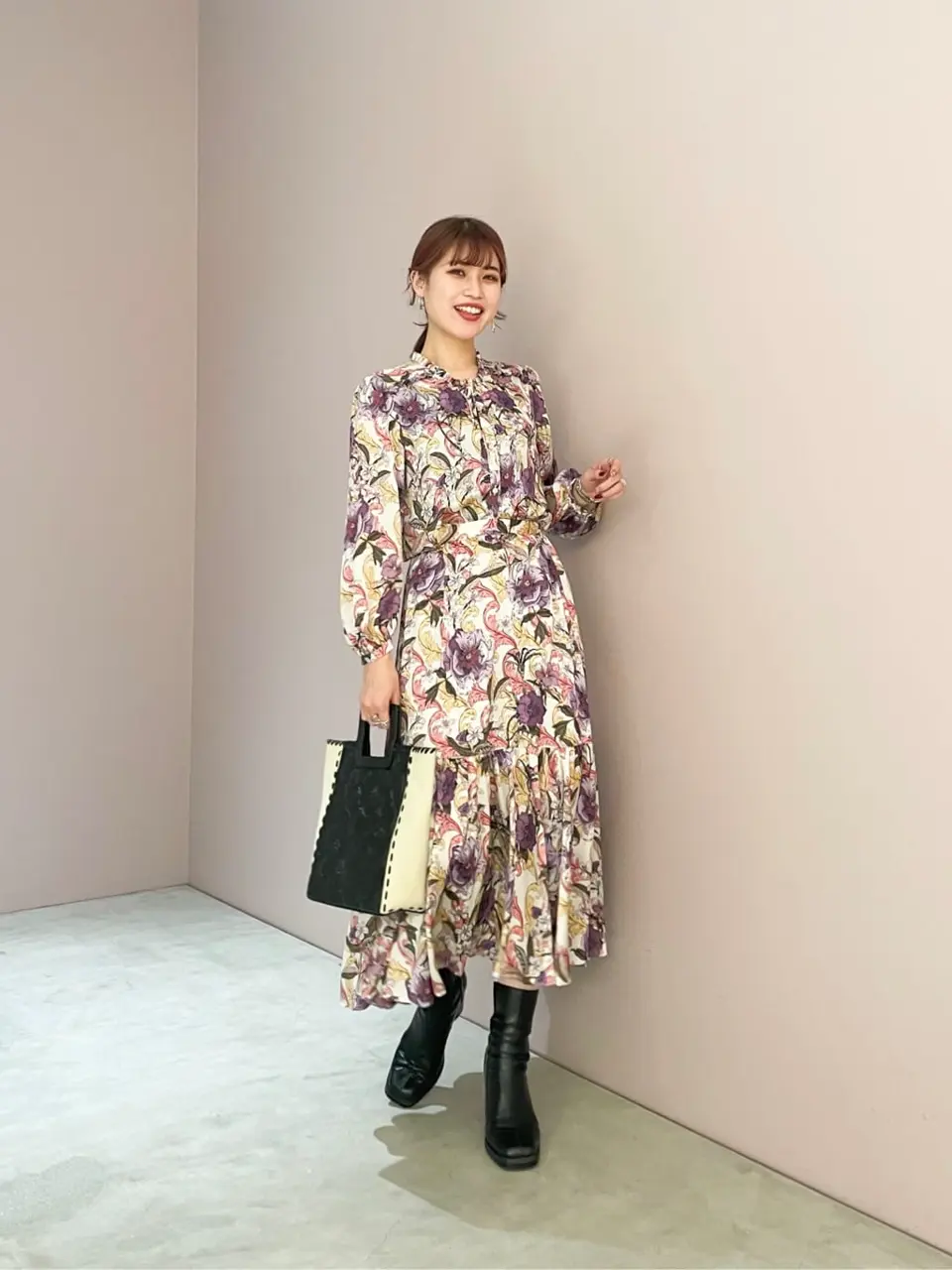 ✨GRACE CONTINENTAL ✨フラワープリントフリルトップ フラワープリントフリルトップ / GRACE CONTINENTAL | GRACE