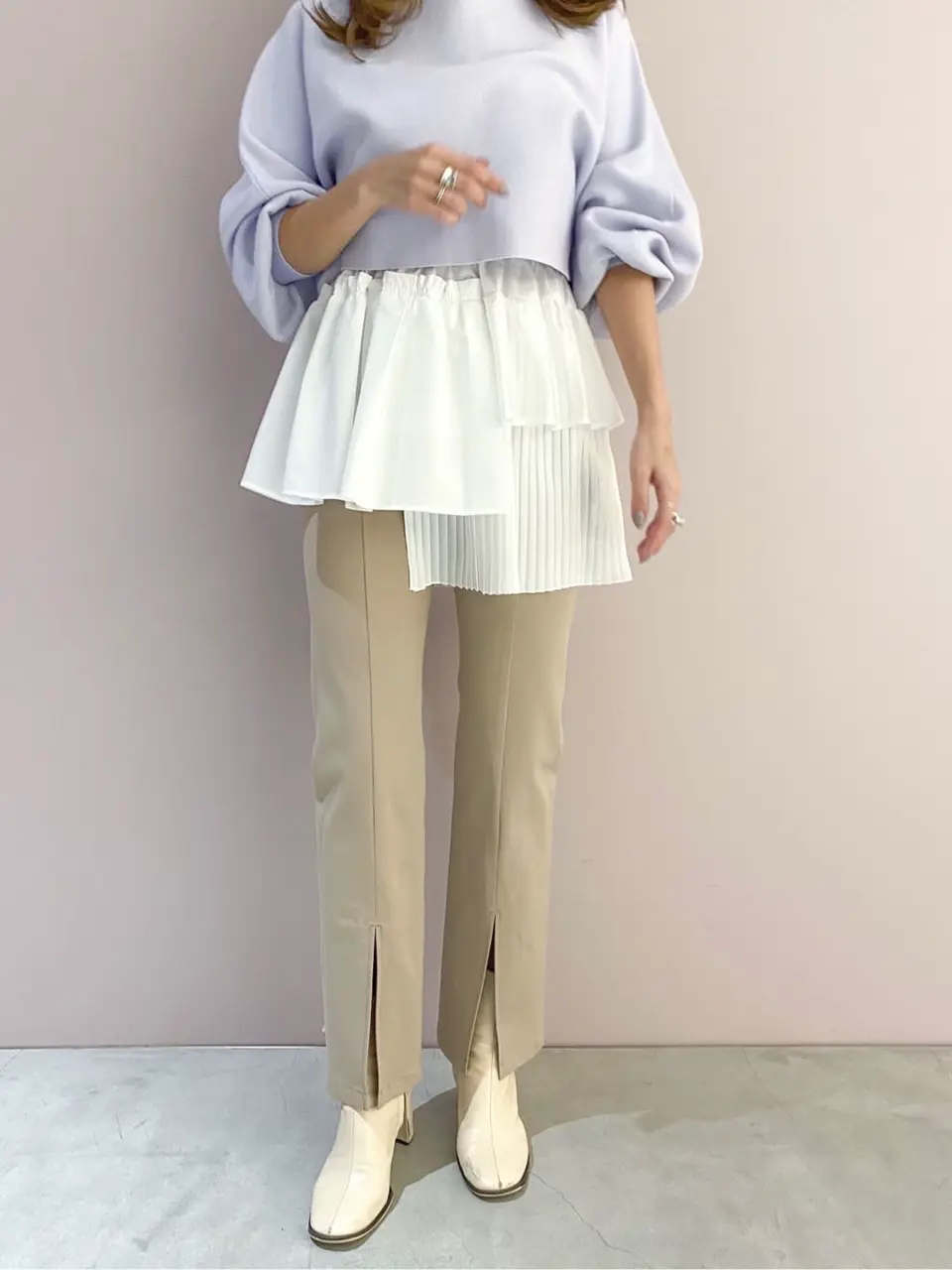 ORIGINATED IN GRACE CONTINENTAL yukimi yonee コーディネート画像