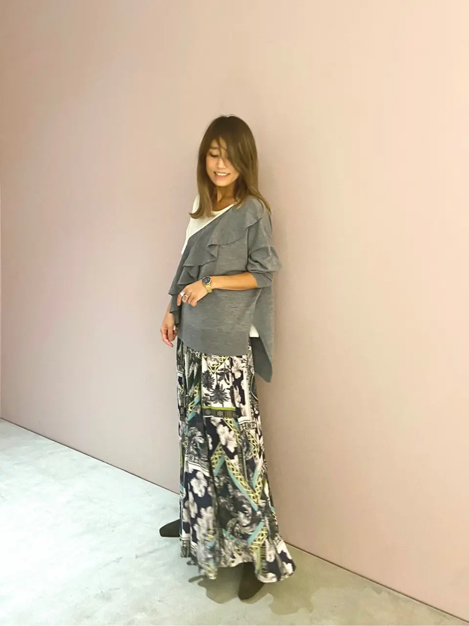 ORIGINATED IN GRACE CONTINENTAL yukimi yonee コーディネート画像