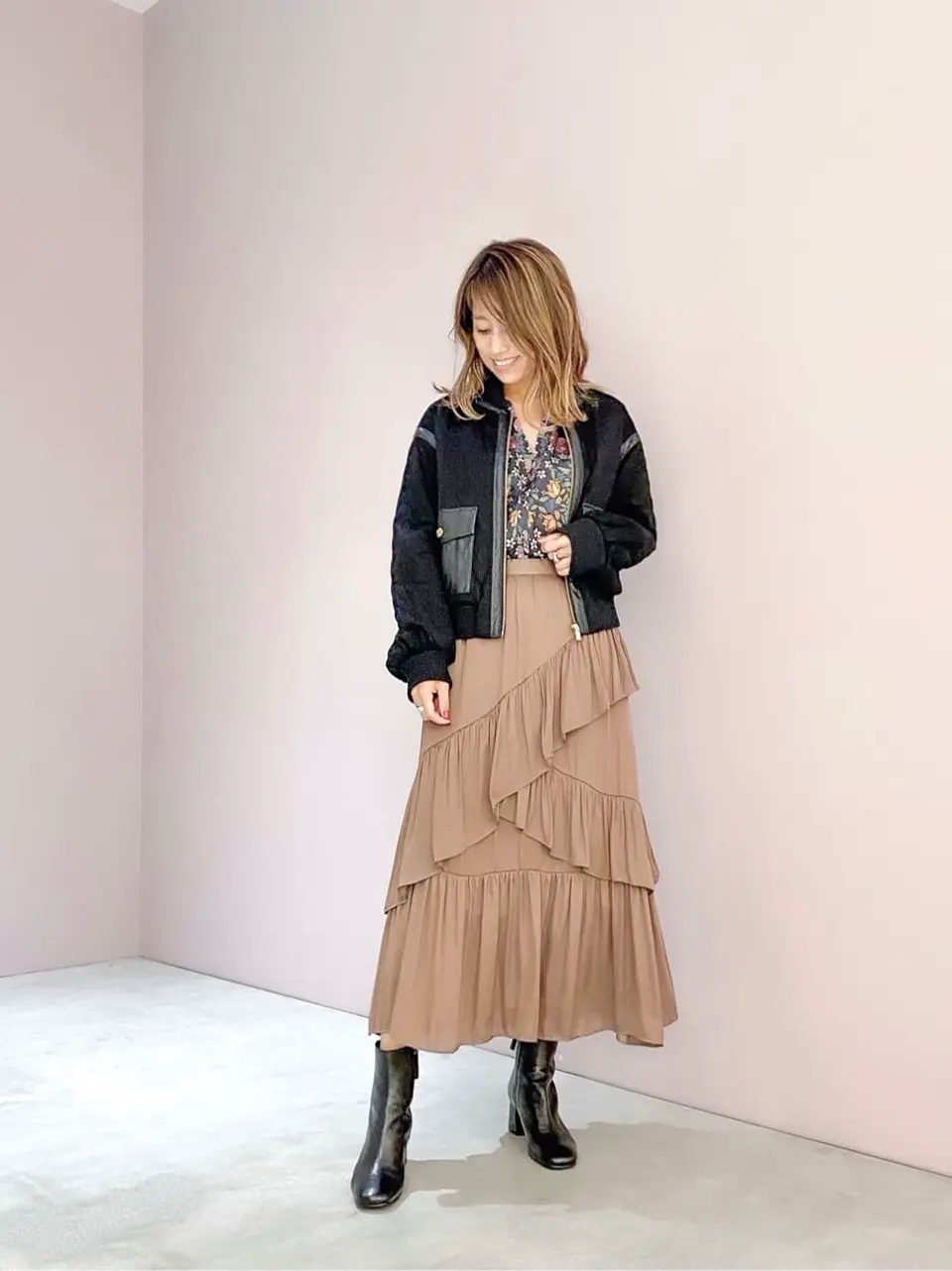 ORIGINATED IN GRACE CONTINENTAL yukimi yonee コーディネート画像