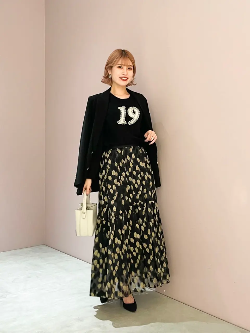 GRACE CONTINENTAL レザージャケット ピンク レースアップライダースジャケット （レザーブルゾン