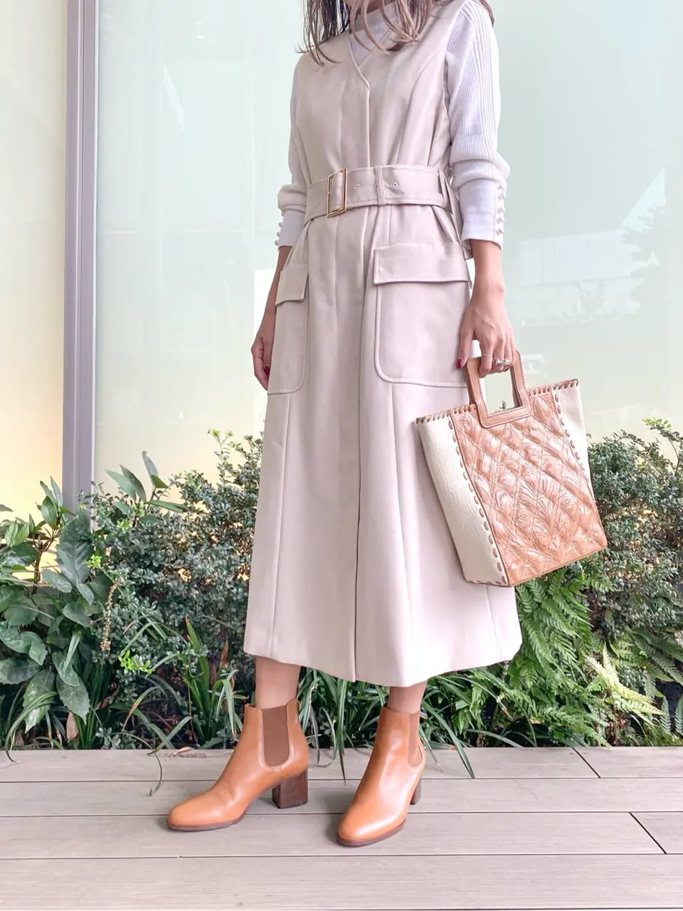 ORIGINATED IN GRACE CONTINENTAL yukimi yonee コーディネート画像