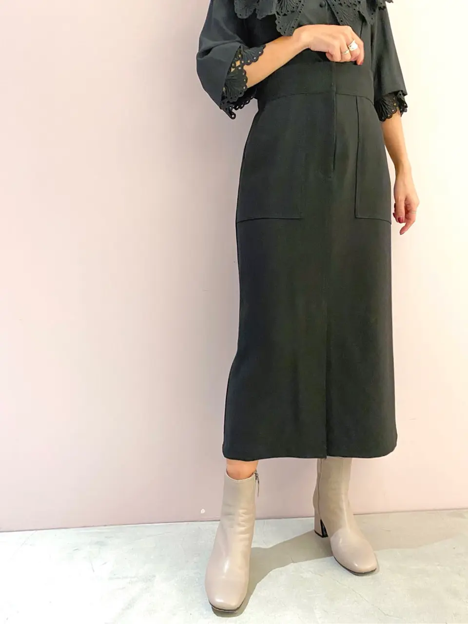 ORIGINATED IN GRACE CONTINENTAL yukimi yonee コーディネート画像