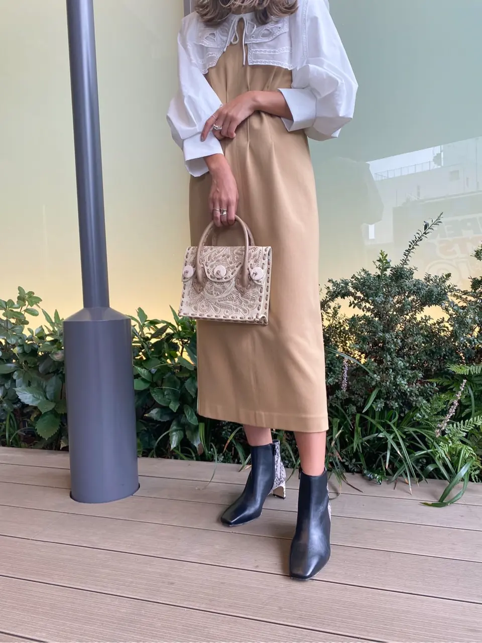 ORIGINATED IN GRACE CONTINENTAL yukimi yonee コーディネート画像