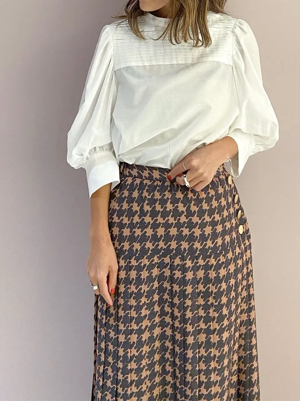 ORIGINATED IN GRACE CONTINENTAL yukimi yonee コーディネート画像