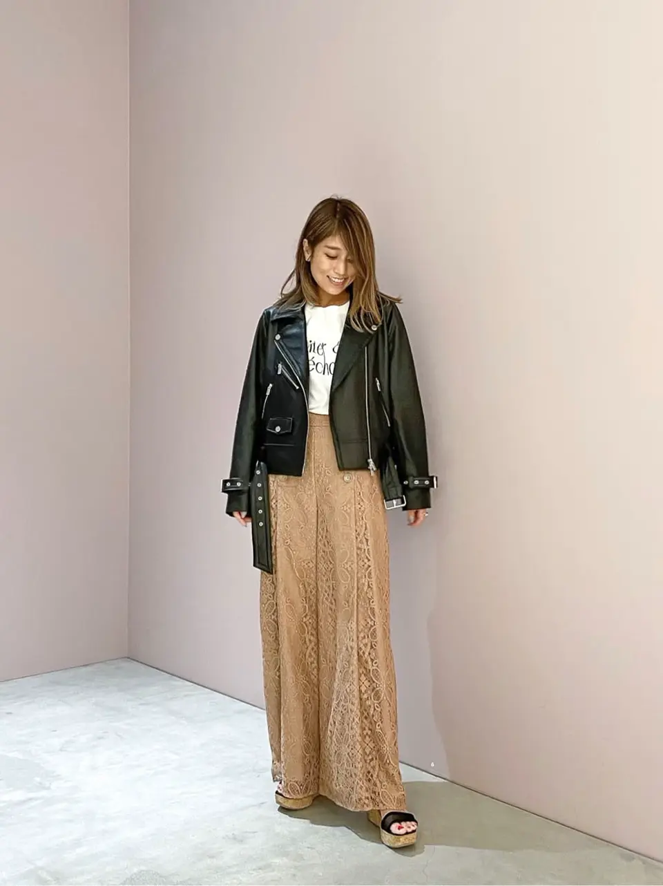 ORIGINATED IN GRACE CONTINENTAL yukimi yonee コーディネート画像