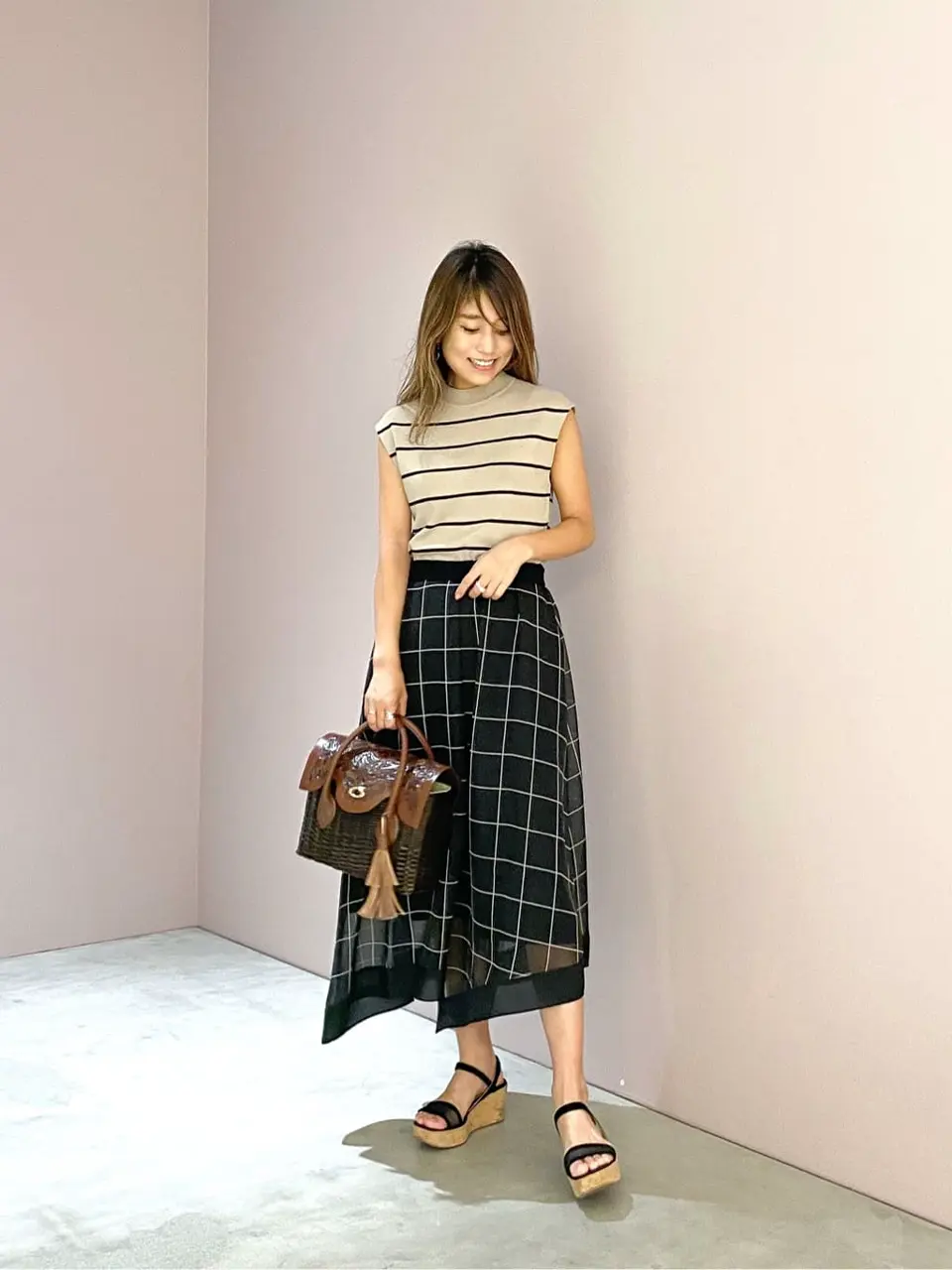 ORIGINATED IN GRACE CONTINENTAL yukimi yonee コーディネート画像