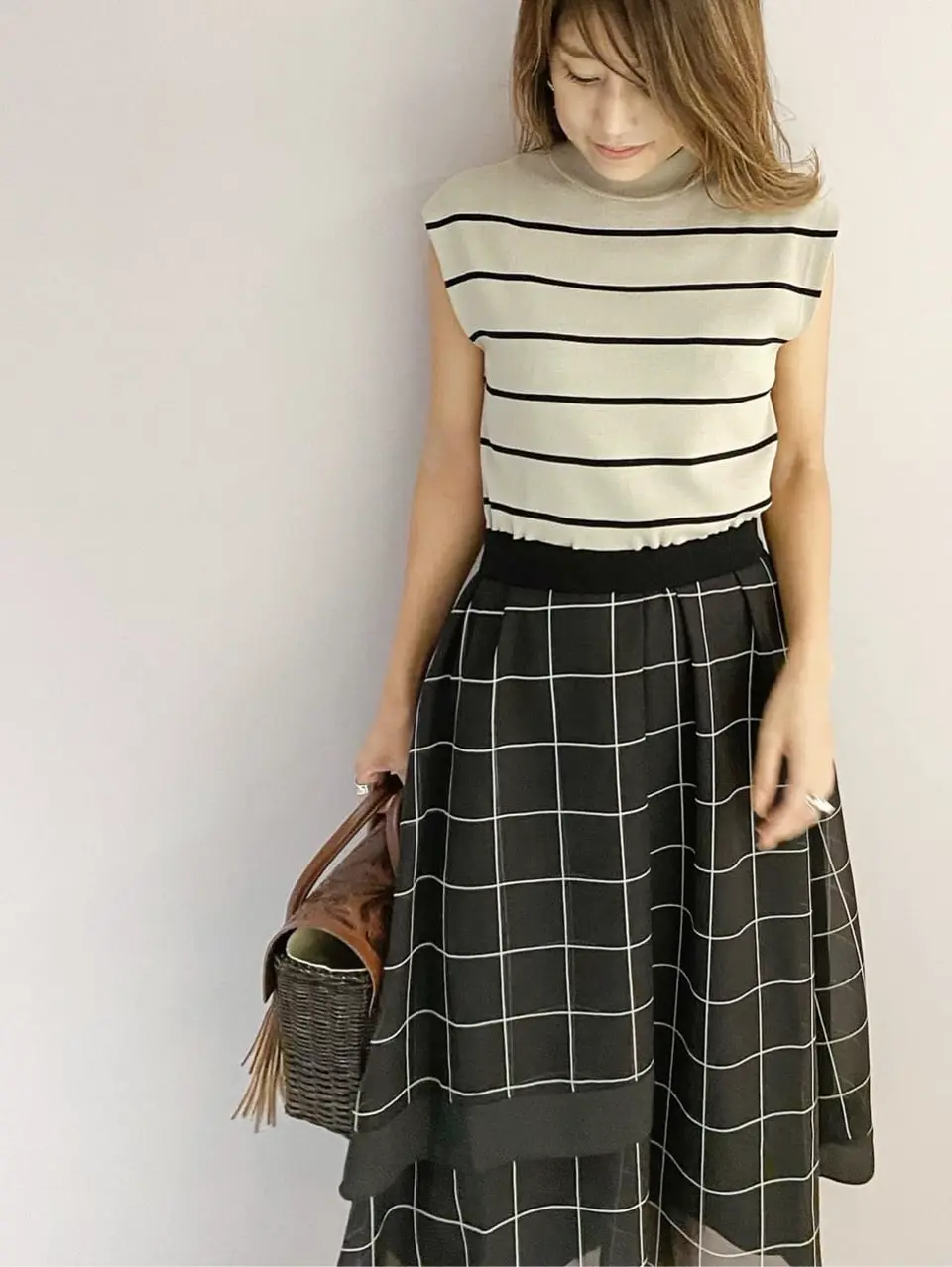 ORIGINATED IN GRACE CONTINENTAL yukimi yonee コーディネート画像