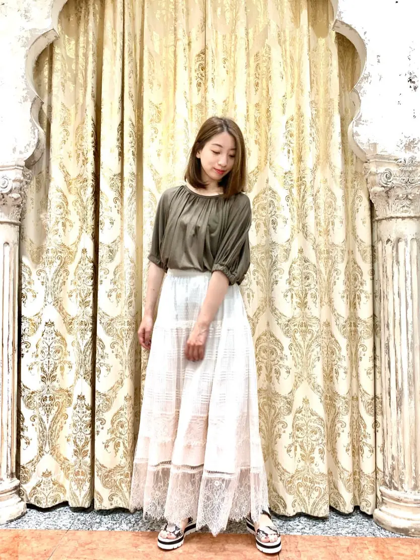 グレースコンチネンタルレース切替メッシュスカート レース切替メッシュスカート / GRACE CONTINENTAL | GRACE