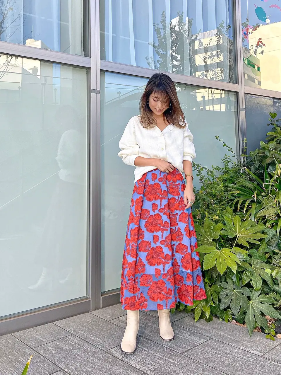 ORIGINATED IN GRACE CONTINENTAL yukimi yonee コーディネート画像