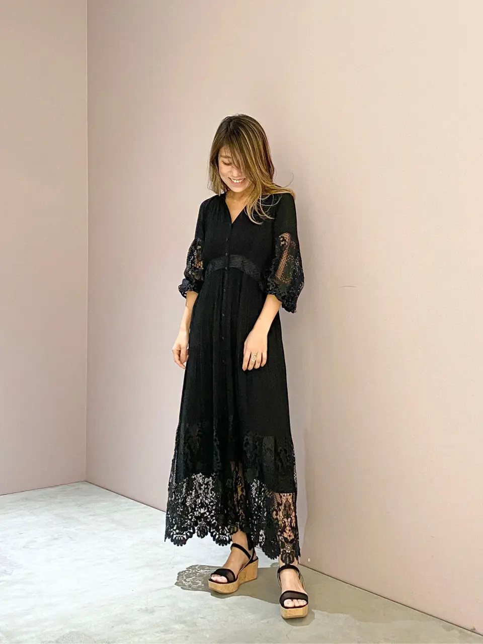 レース切替マキシワンピース レース切替マキシワンピース / GRACE CONTINENTAL | GRACE