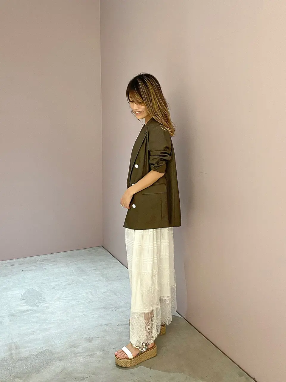 ORIGINATED IN GRACE CONTINENTAL yukimi yonee コーディネート画像