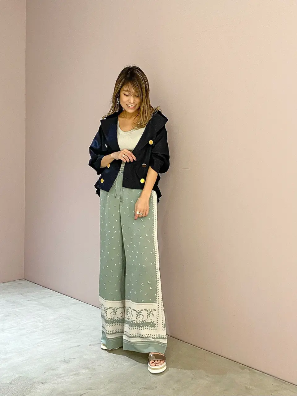 ORIGINATED IN GRACE CONTINENTAL yukimi yonee コーディネート画像