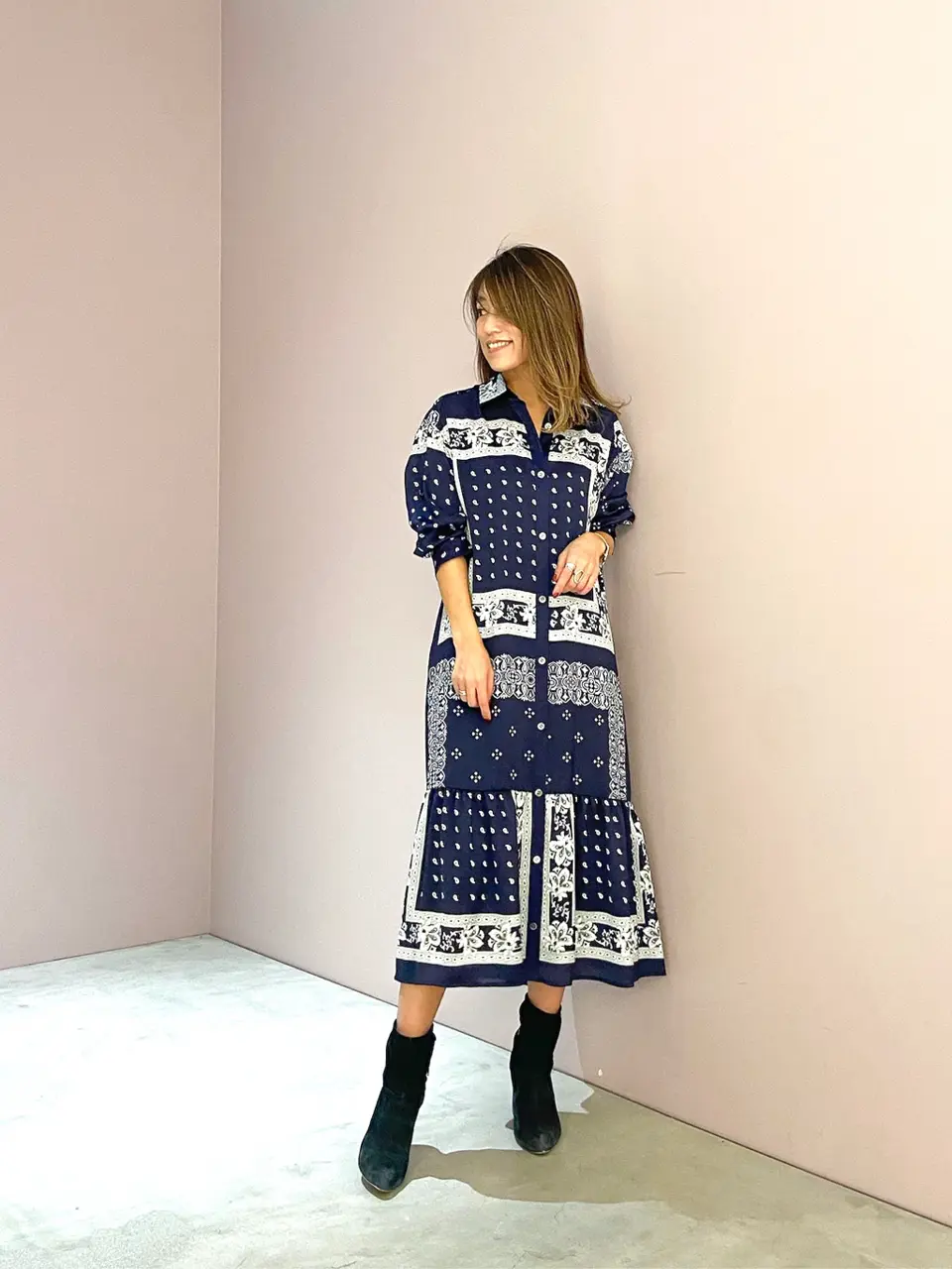 ORIGINATED IN GRACE CONTINENTAL yukimi yonee コーディネート画像