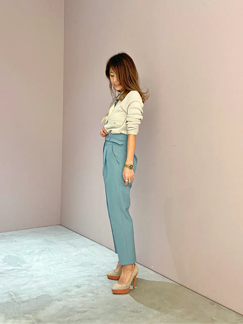 ORIGINATED IN GRACE CONTINENTAL yukimi yonee コーディネート画像