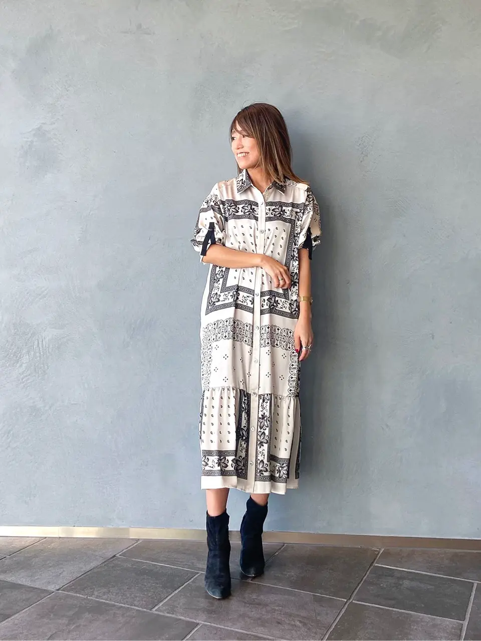 ORIGINATED IN GRACE CONTINENTAL yukimi yonee コーディネート画像