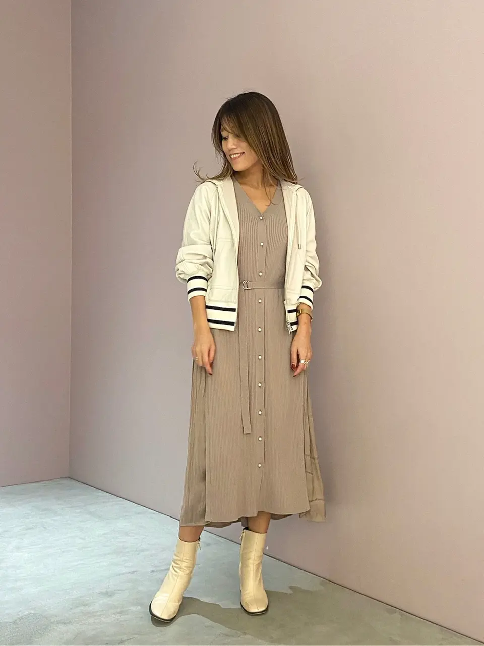 ORIGINATED IN GRACE CONTINENTAL yukimi yonee コーディネート画像