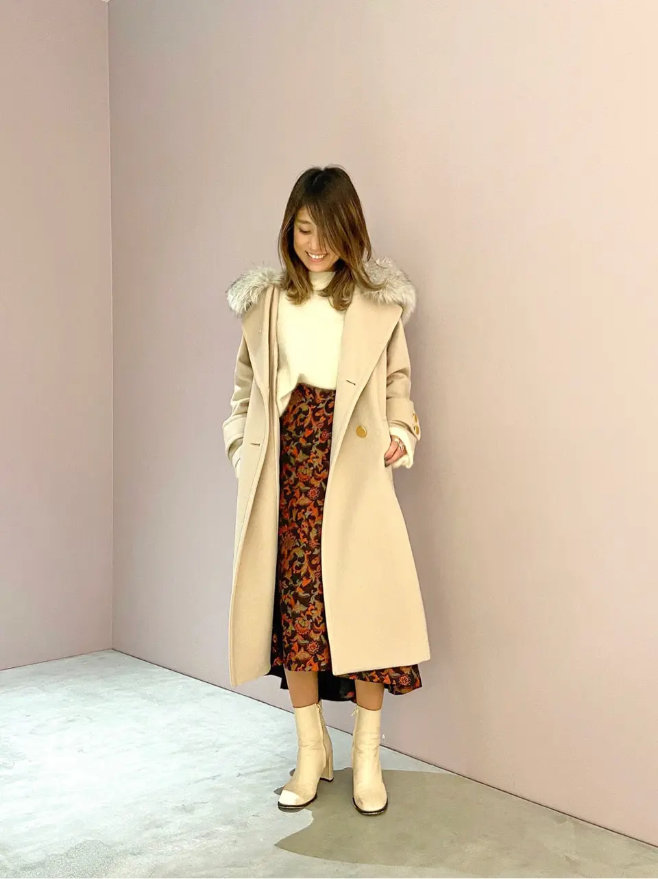 ORIGINATED IN GRACE CONTINENTAL yukimi yonee コーディネート画像