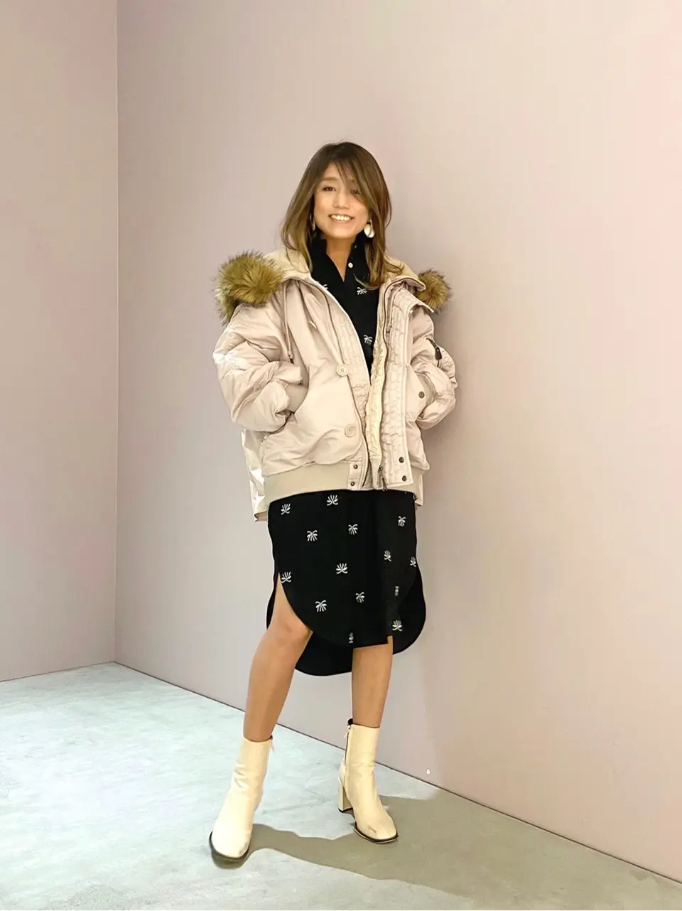 ORIGINATED IN GRACE CONTINENTAL yukimi yonee コーディネート画像