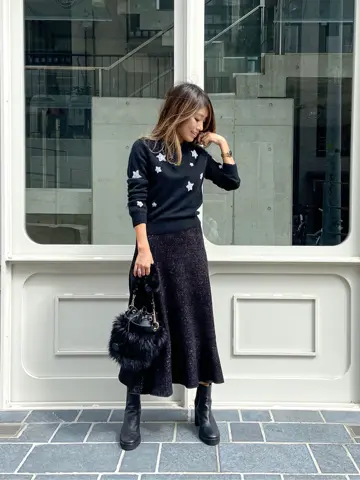 ORIGINATED IN GRACE CONTINENTAL yukimi yonee コーディネート画像