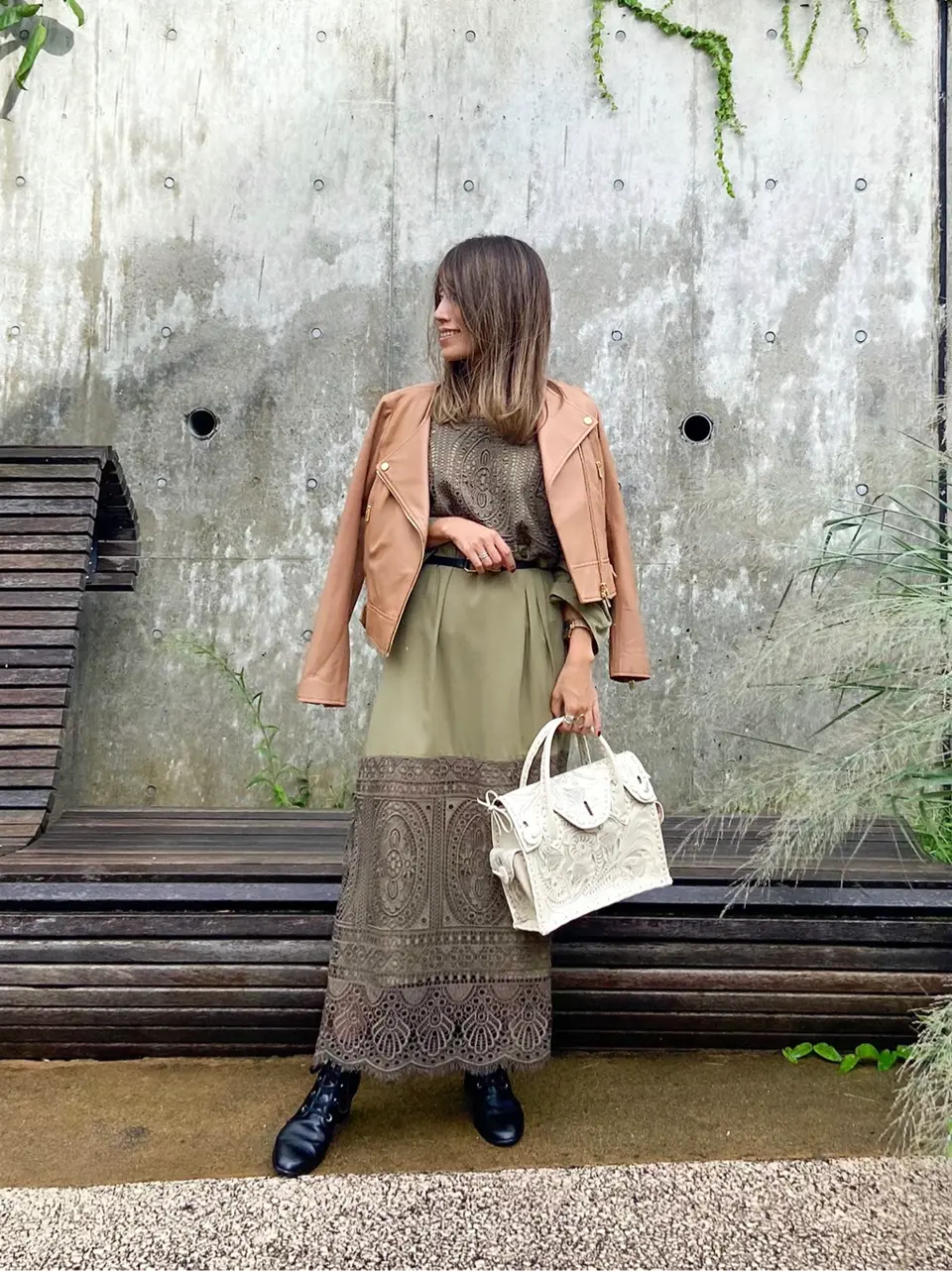 ORIGINATED IN GRACE CONTINENTAL yukimi yonee コーディネート画像